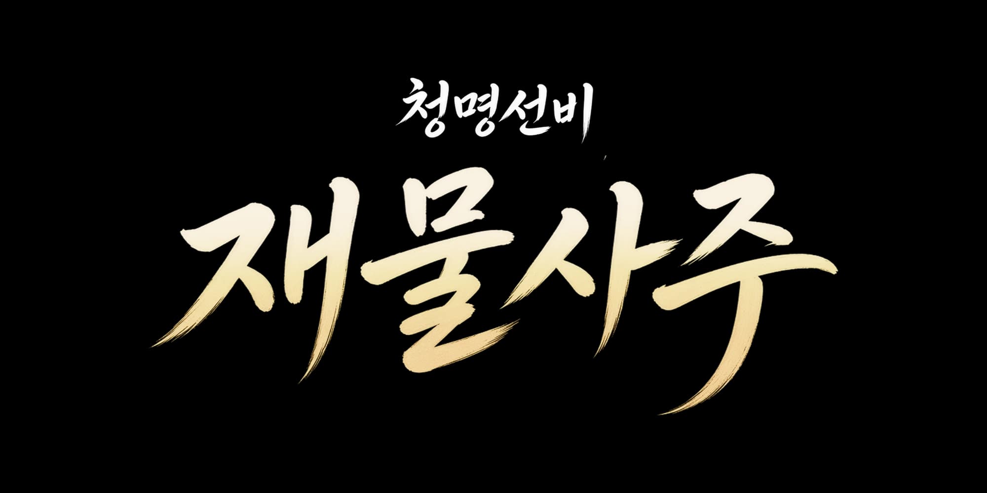 청명선비 재물사주